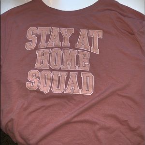 A cropped oversized shirt